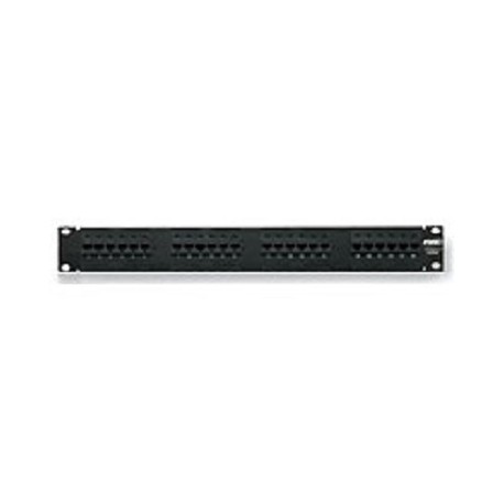 TE Connectivity Panel de Parcheo para Rack de 19, Cat6, RJ-45, 24 Puertos, Negro