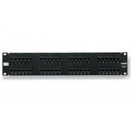 TE Connectivity Panel de Parcheo para Rack de 19, Cat5e, RJ-45, 48 Puertos, Negro