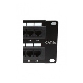 Nexxt Solutions Panel de Parcheo para Rack de 19  Cat5e, 48x RJ-45