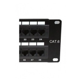 Nexxt Solutions Panel de Parcheo para Rack de 19, Cat6, 24x RJ-45