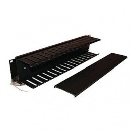 Belden Organizador Horizontal Sencillo, 2UR, Negro