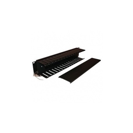 Belden Organizador Horizontal Sencillo, 2UR, Negro