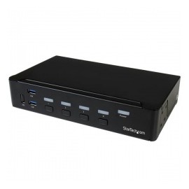 StarTech.com Switch Conmutador KVM de 4 Puertos HDMI 1080p con USB 3.0