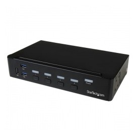 StarTech.com Switch KVM de 4 Puertos DisplayPort 4K con USB 3.0