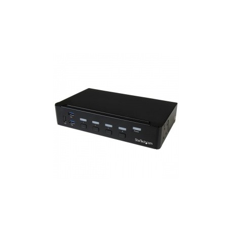 StarTech.com Switch KVM de 4 Puertos DisplayPort 4K con USB 3.0