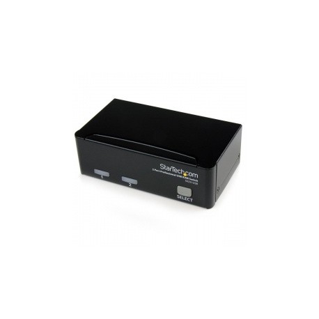 StarTech.com Juego Conmutador KVM SV231USB, 2 Puertos VGA, con Cables