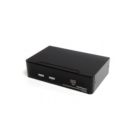 StarTech.com Switch KVM de 2 Puertos DVI con Hub USB 2.0 y Audio