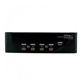 StarTech.com Switch KVM para 4 Computadoras de 2 Monitores, DVI/VGA, 4 Puertos