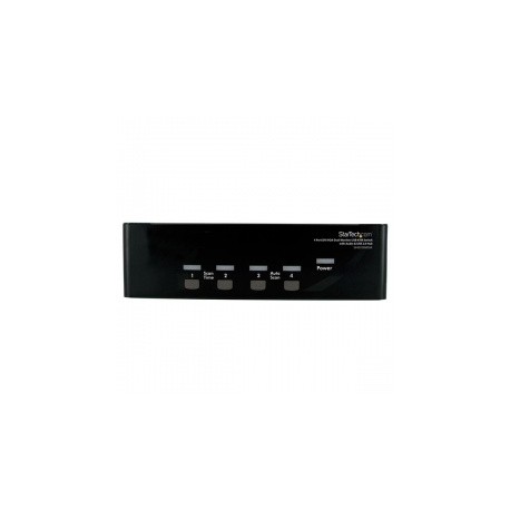 StarTech.com Switch KVM para 4 Computadoras de 2 Monitores, DVI/VGA, 4 Puertos