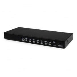 StarTech.com Switch KVM SV831DUSBU, VGA HD15, 1U Rack Estante, 8 Puertos