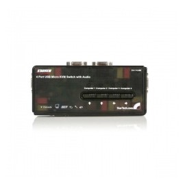 StarTech.com Switch KVM, USB VGA, 4 Puertos