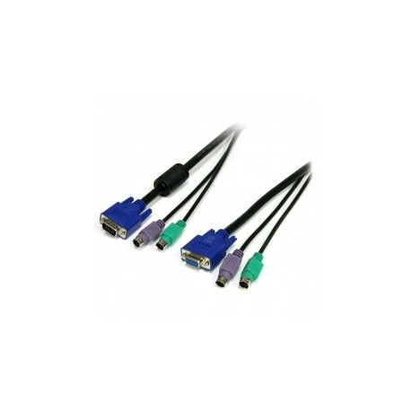 StarTech.com Cable KVM 3 en 1 PS2 HD-15 VGA, 1.8 Metros