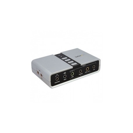 StarTech.com Adaptador de Sonido ICUSBAUDIO7D, 7.1 Canales, USB, Blanco