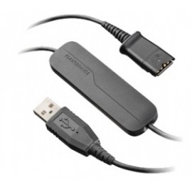 Plantronics Adaptador USB Macho - QD Macho, Gris