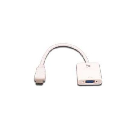 V7 Adaptador HDMI Macho - VGA Hembra, Blanco