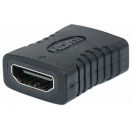 Manhattan Cople HDMI A Hembra - HDMI A Hembra, Conexión Recta, Negro