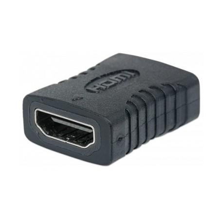 Manhattan Cople HDMI A Hembra - HDMI A Hembra, Conexión Recta, Negro