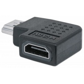 Manhattan Adaptador HDMI A Hembra - HDMI A Macho, Ángulo Derecho de 90