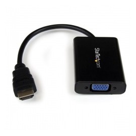 StarTech.com Adaptador HDMI 19-p Macho - VGA 15-p Hembra, Negro