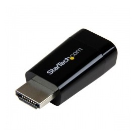 StarTech.com Adaptador Convertidor de Video Portátil HDMI Macho - VGA Hembra, Negro