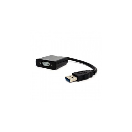 Vorago Adaptador USB 3.0 Macho - VGA Hembra, Negro