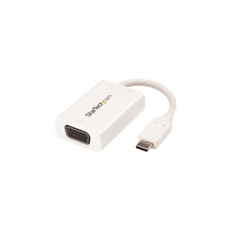 StarTech.com Adaptador de Video Externo USB-C Macho - VGA Hembra, Blanco