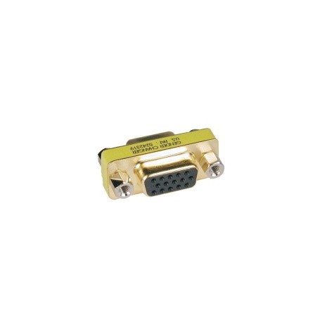 Tripp Lite Adaptador VGA (D-Sub) Hembra - VGA (D-Sub) Hembra, Dorado