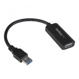 StarTech.com Adaptador de Video USB 3.0 Macho - VGA Hembra con Controladores Incorporados, Negro