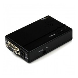 StarTech.com Adaptador VGA Hembra - S-Video RCA Hembra, Negro