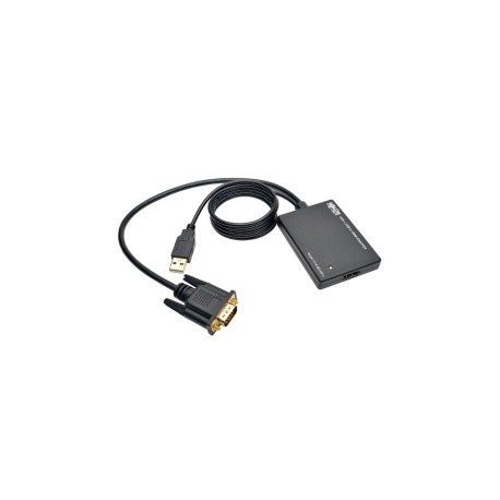 Tripp Lite Adaptador VGA HD15 Macho  USB A Macho - HDMI Hembra, Negro