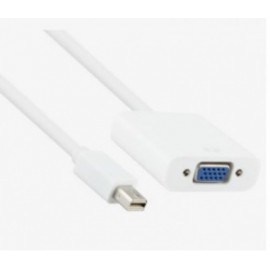 VCOM Adaptador Mini Display Port Macho - VGA Hembra,15cm, Blanco