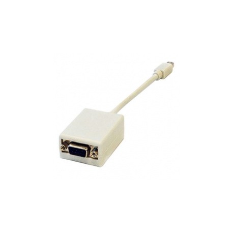 BRobotix Adaptador Mini DisplayPort Macho - VGA Hembra, Blanco