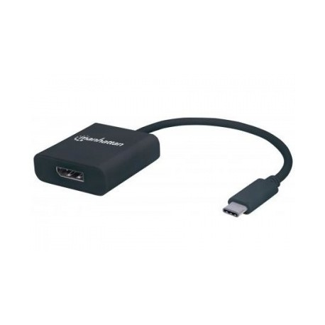 Manhattan Adaptador USB-C 3.1 Macho - DisplayPort Hembra, Negro