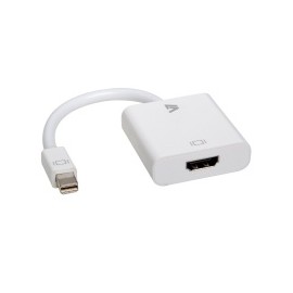 V7 Adaptador mini DisplayPort Macho - HDMI Hembra, Blanco