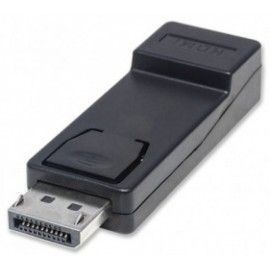 Manhattan Adaptador DisplayPort Macho - HDMI Hembra, Negro