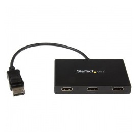 StarTech.com Convertidor DisplayPort - 3x HDMI, Hub MST DP 1.2, Negro