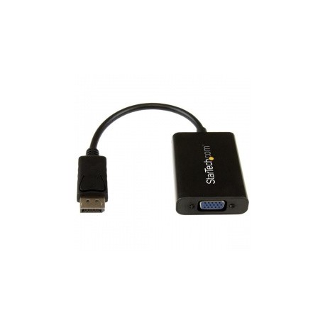 StarTech.com Adaptador de Video DisplayPort - VGA con Audio, Negro