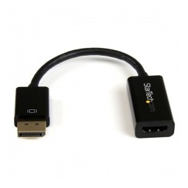 Startech.com Convertidor de Video DisplayPort Macho - HDMI Hembra, 15cm, Negro