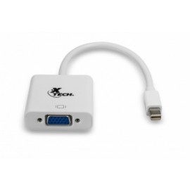 Xtech Adaptador mini DisplayPort Macho - VGA, 17cm, Blanco