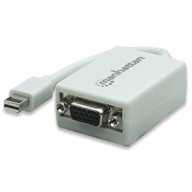 Manhattan Adaptador Mini DisplayPort Macho - VGA Hembra, 17cm, Blanco