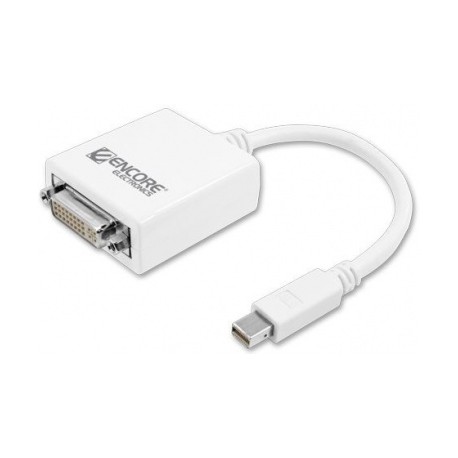 Encore Adaptador mini DisplayPort M - DVI FM, Blanco