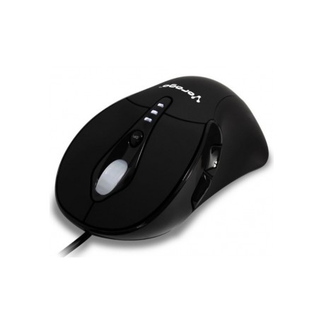 Mouse Vorago Láser MO-500, 3400DPI, USB, Negro