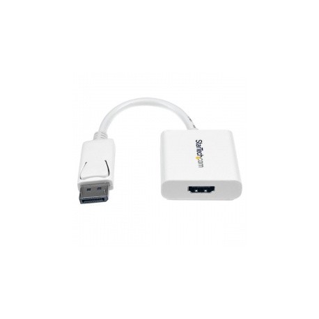 StarTech.com Adaptador DisplayPort Macho - HDMI Hembra, Blanco