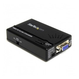 StarTech.com Adaptador de S-Video Macho - VGA Hembra, Negro