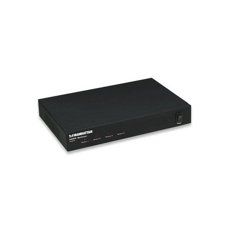 Manhattan Video Splitter HDMI, 4 Salidas, Negro