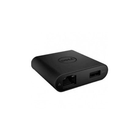 Dell Adaptador USB-C Macho - VGA USB 3.0 Network HDMI, Negro