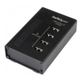 StarTech.com Estación de Carga USB de 4 Puertos, 48W, 9.6A, Negro