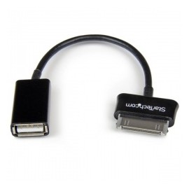 StarTech.com Cable Adaptador USB para Samsung Galaxy Tab - USB A Hembra, 15cm, Negro