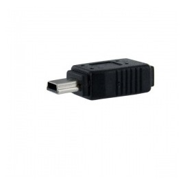 StarTech.com Adaptador micro USB B Hembra - mini USB B Macho, Negro