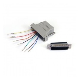 StarTech.com Adaptador Modular Serial DB25 Macho - RJ45 Hembra, Gris